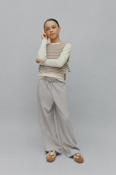 T-SHIRT WITH STRIPED WAISTCOAT - striped by Zara