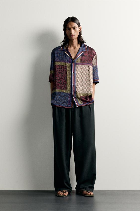 LIMITED EDITION MIXED PRINT FLOWING SHIRT - Printed by Zara - Image 0