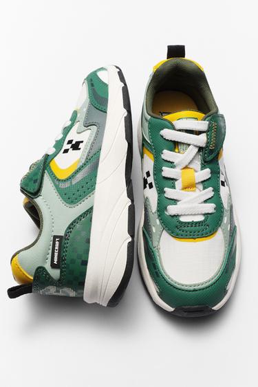 MINECRAFT © MOJANG AB. ™ TRAINERS - Green by Zara