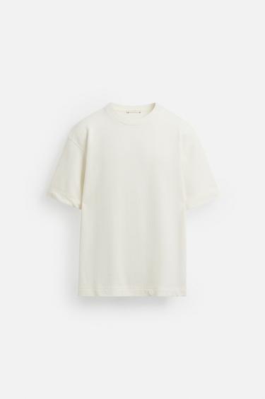 TEXTURED REGULAR FIT SWEATSHIRT - Oyster-white by Zara