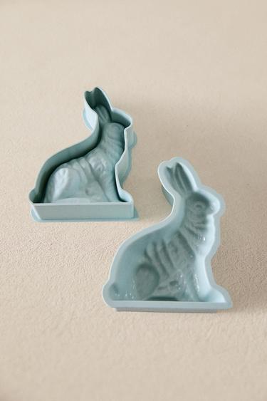 RABBIT BAKING MOULD SET (SET OF 2) - Blue by Zara