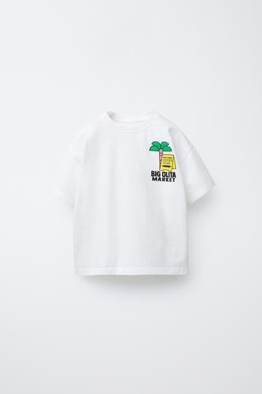PRINTED T-SHIRT - White by Zara - Image 0