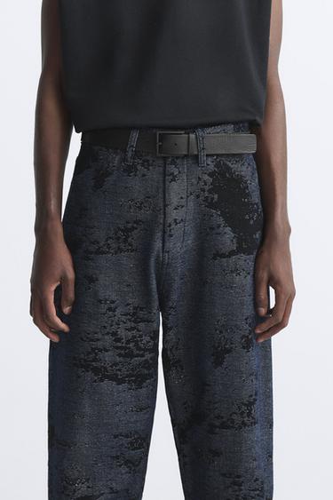REVERSIBLE LEATHER BELT - Black by Zara - Image 0
