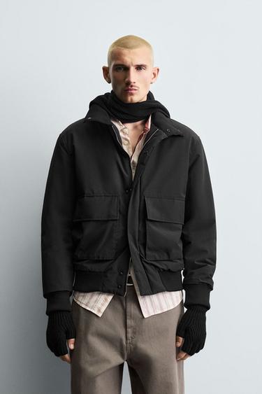 WATER-REPELLENT PUFFER JACKET - Black by Zara
