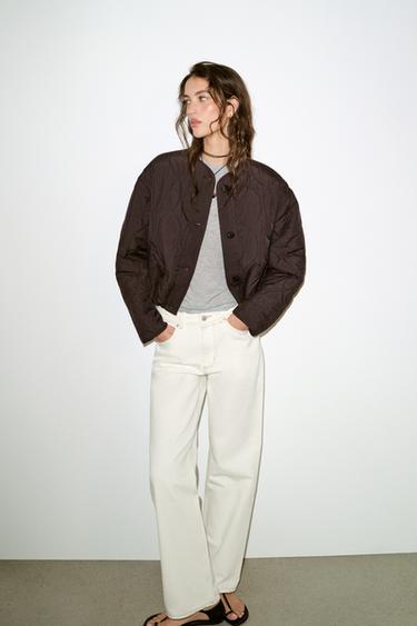 JEANS Z.03 STRAIGHT HIGH-WAIST LONG LENGTH - White by Zara