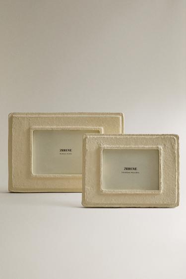 PAPER PHOTO FRAME - Ecru by Zara