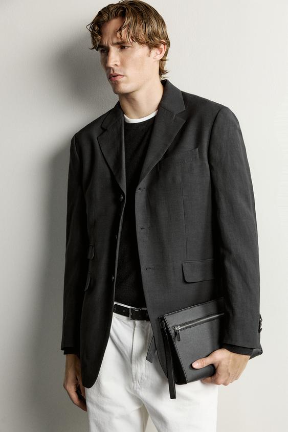 TEXTURED CLUTCH BAG - Black by Zara - Image 0
