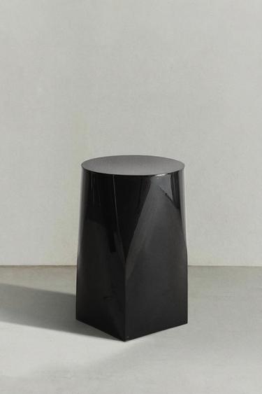 STAINLESS STEEL SIDE TABLE - Black by Zara