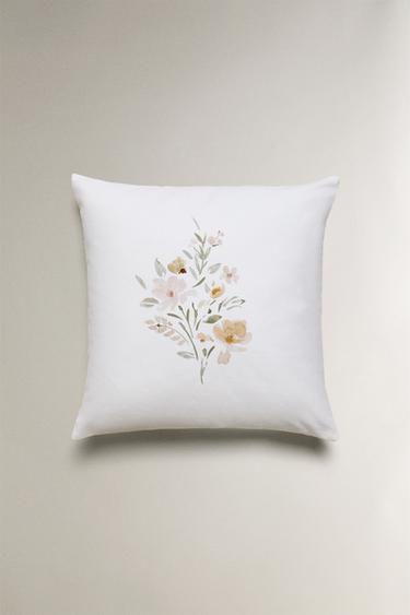FLORAL CUSHION COVER - Oyster-white by Zara - Image 0