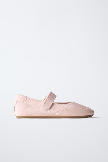 SPORTY BALLERINA SHOES - Pink by Zara