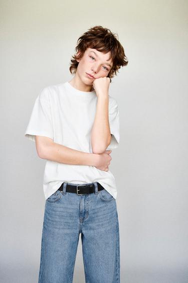 BASIC PLAIN T-SHIRT - White by Zara