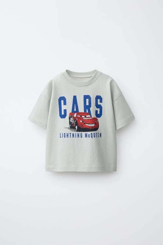 CARS LIGHTNING MCQUEEN © DISNEY/PIXAR PRINT T-SHIRT - Blue / Grey by Zara - Image 0