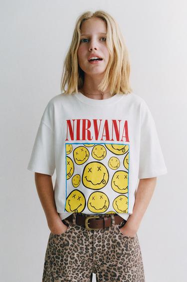 NIRVANA ® PRINTED T-SHIRT - White by Zara