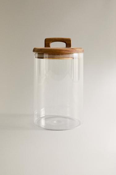 MEDIUM-SIZED WIDE STORAGE JAR - Light beige by Zara