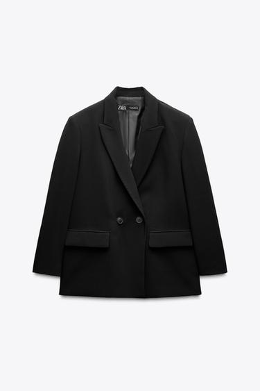 OVERSIZED DOUBLE-BREASTED BLAZER - Black by Zara