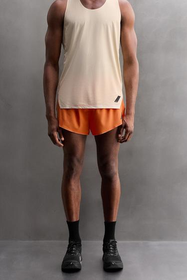 SHORT RUNNING SHORTS - Orange by Zara