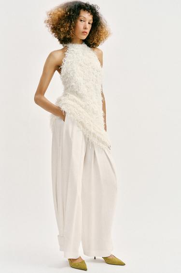 SUEDE KITTEN HEEL SLINGBACK SHOES - Green by Zara