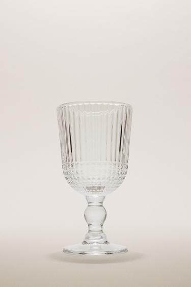 RAISED DESIGN WINE GLASS - 990 by Zara