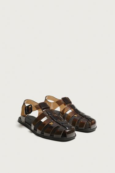 CAGE SANDALS - Brown by Zara