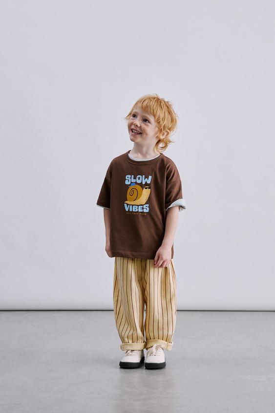ANIMAL PRINT T-SHIRT - chocolate by Zara - Image 0