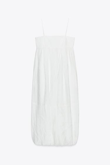 ZW COLLECTION LIMITED EDITION LONG STRAPPY DRESS - Oyster-white by Zara