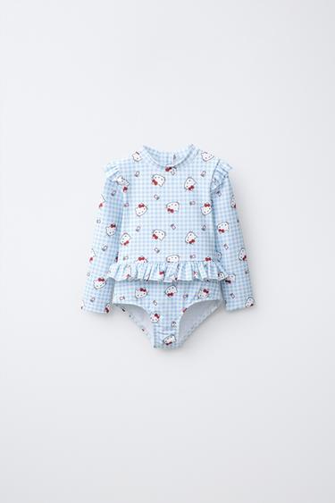 2-6 YEARS / HELLO KITTY © SANRIO PRINTED SWIMSUIT - Light blue by Zara