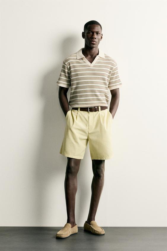 REGULAR FIT STRIPED POLO SHIRT - Multicoloured by Zara - Image 0