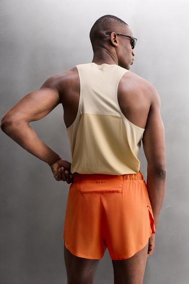 SHORT RUNNING SHORTS - Orange by Zara
