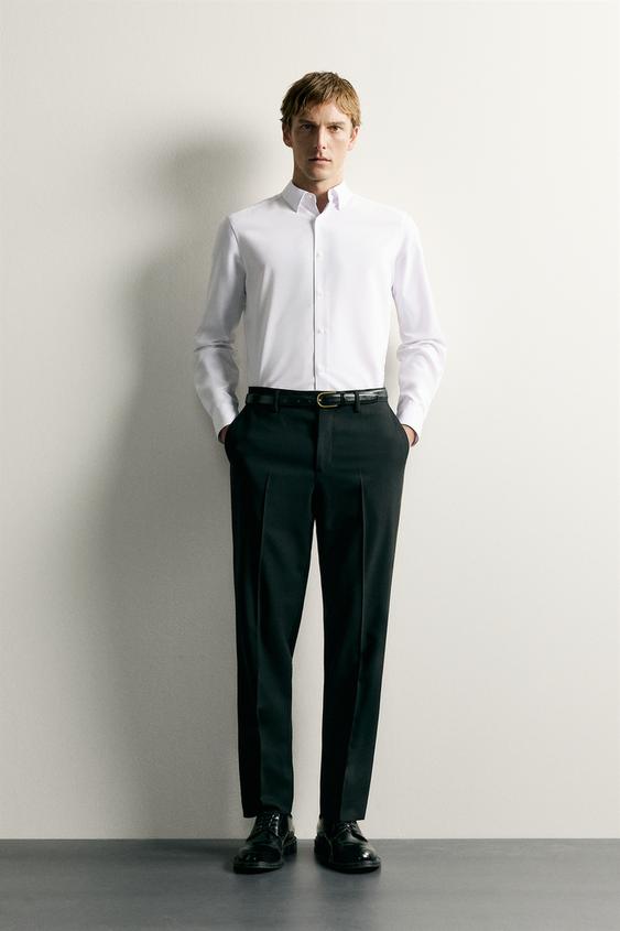 SLIM FIT SHIRT - White by Zara - Image 0