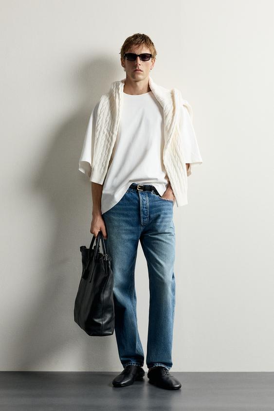 RELAXED FIT BATWING SLEEVE T-SHIRT - White by Zara - Image 0