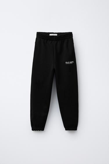 TEXT JOGGERS - Black by Zara