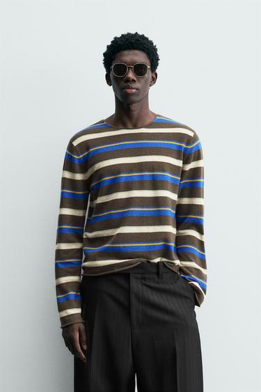LIMITED EDITION STRIPED JACQUARD JUMPER - striped by Zara