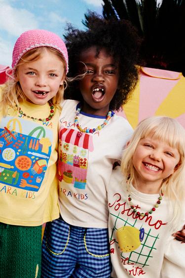 CASA LAWA X ZARA KIDS GRAPHIC T-SHIRT - Yellow by Zara