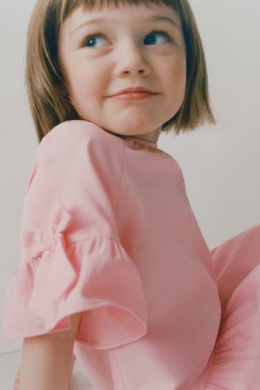 BOW SLEEVE DRESS - Pink by Zara