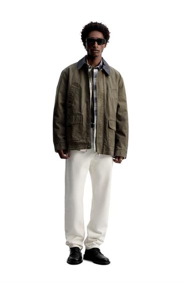 COMBINED WASHED JACKET - Earth by Zara