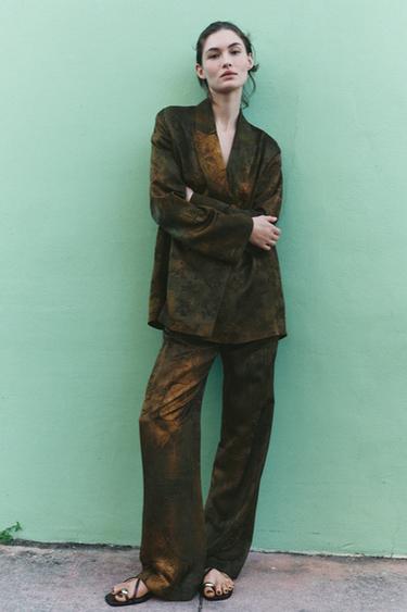 ZW COLLECTION JACQUARD TROUSERS - Multicoloured by Zara - Image 0