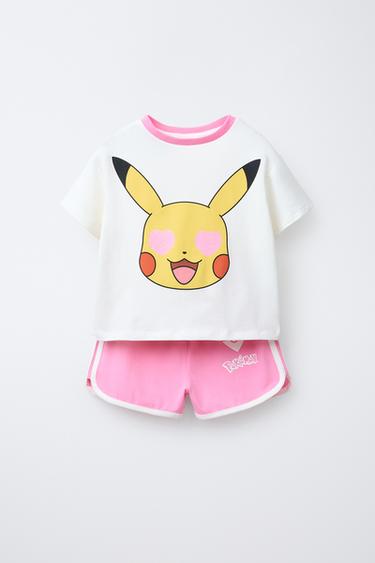 6-14 YEARS/ PIKACHU POKÉMON ™ T-SHIRT AND BERMUDA PYJAMAS - Pink by Zara