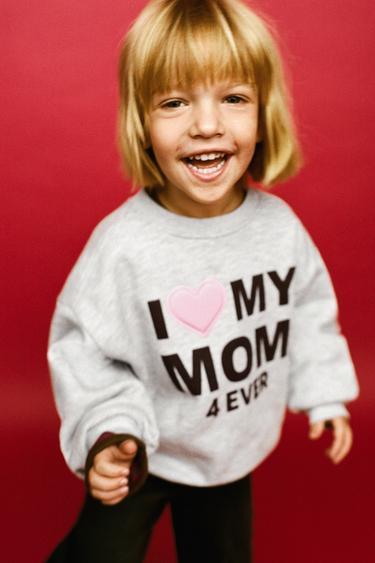 PRINTED SLOGAN SWEATSHIRT - Grey marl by Zara