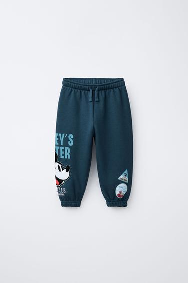 MICKEY MOUSE © DISNEY FLOCKING JOGGING BOTTOMS - Petrol blue by Zara
