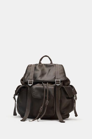 STRAP BACKPACK - Chocolate Brown by Zara