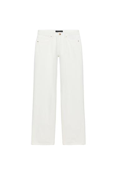 Z1975 LOW-RISE REGULAR JEANS - White by Zara