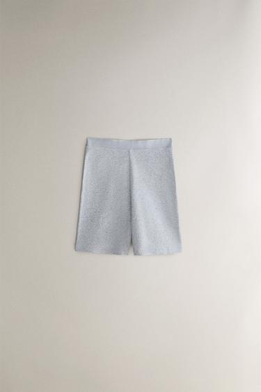 RIBBED SHORTS - Grey by Zara