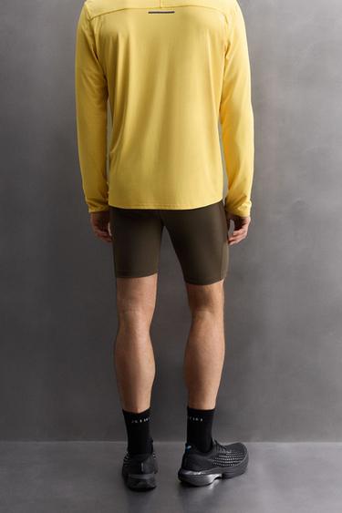 COMPRESSION RUNNING TIGHTS - Khaki by Zara