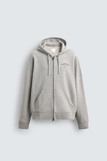 ZIP-UP HOODIE X SR_A - Grey marl by Zara