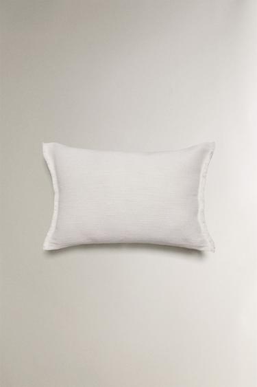 LINEN CUSHION COVER - Ecru by Zara