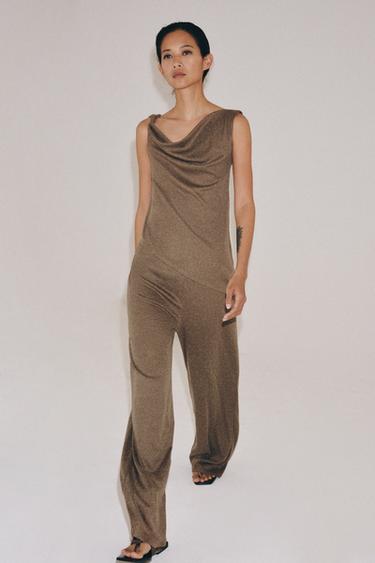 RUSTIC STRAIGHT FIT TROUSERS - Brown by Zara