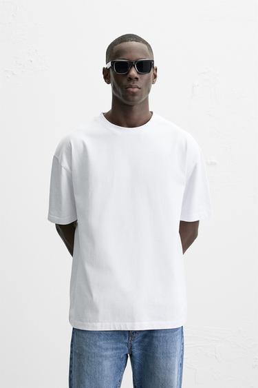 BASIC HEAVYWEIGHT T-SHIRT - White by Zara