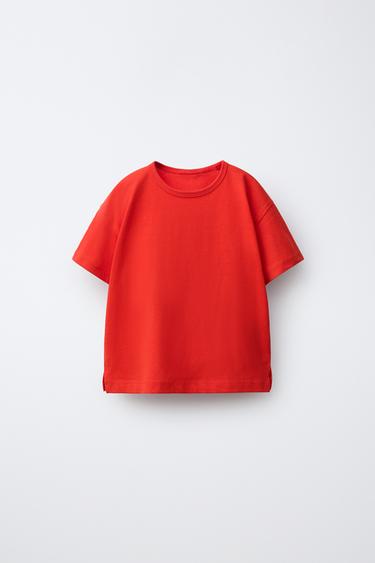 PLAIN T-SHIRT - Red by Zara
