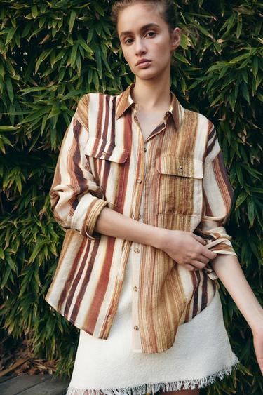 OVERSIZE STRIPED SHIRT - Multicoloured by Zara - Image 0