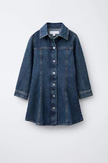 CUT-OUT DENIM DRESS - Blue by Zara